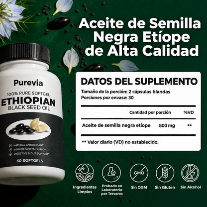 Purevia Aceite de Comino Negro Etíope