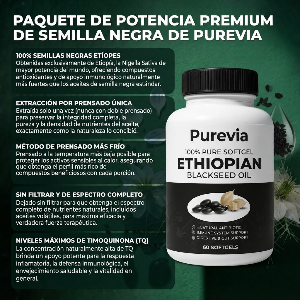 Purevia Aceite de Comino Negro Etíope
